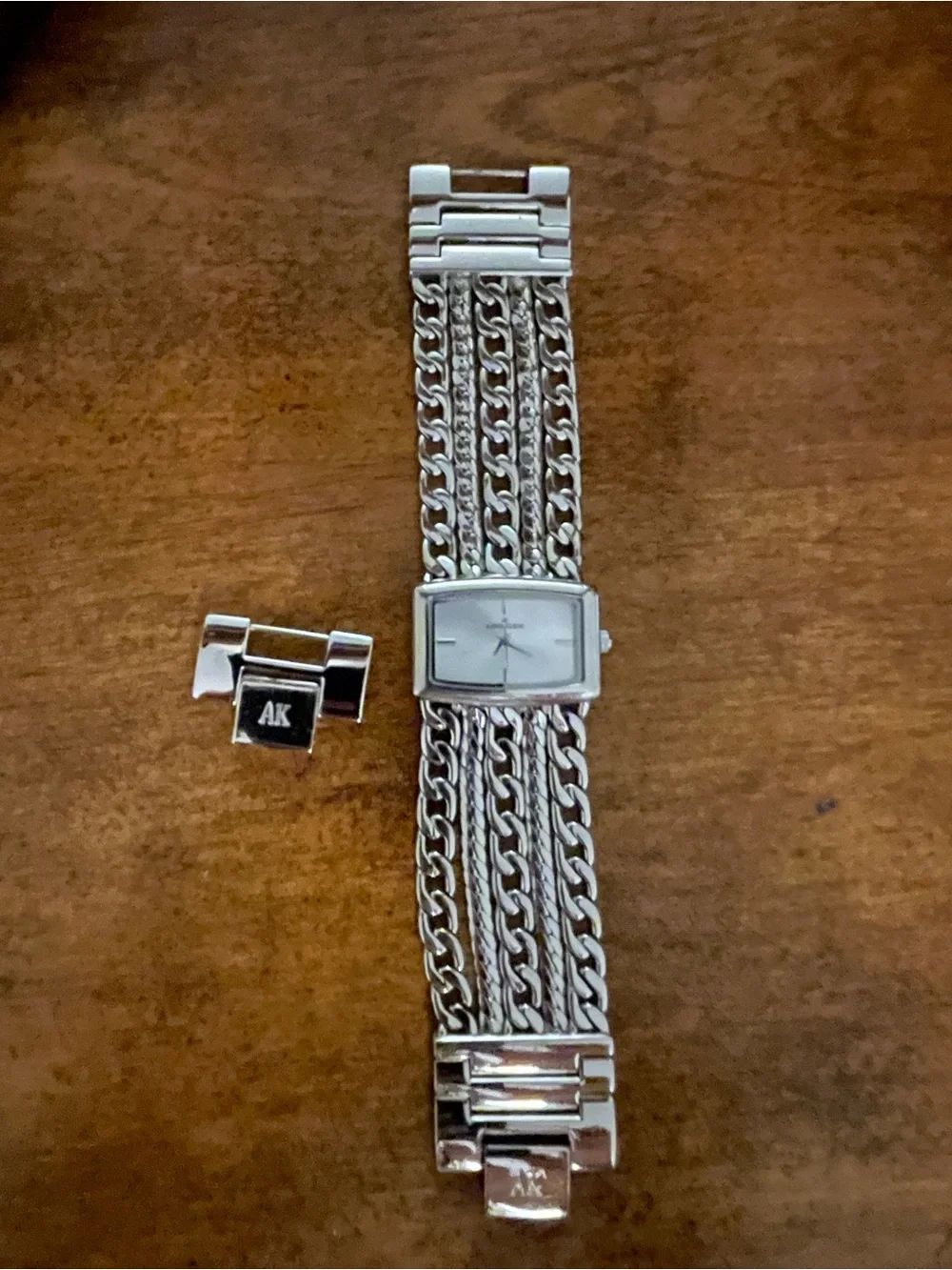 Silver Multi-Chain Bracelet Watch